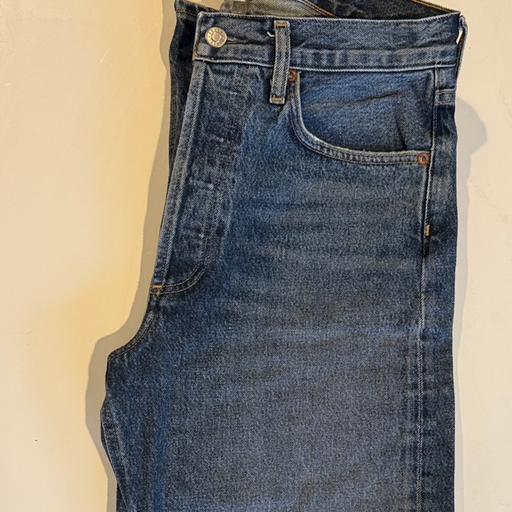 Agolde 90’s crop mid-rise straight leg jeans